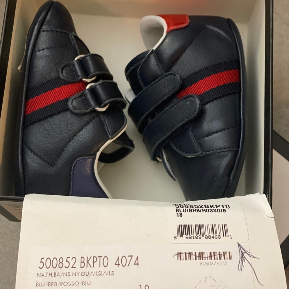 Gucci ace baby newborn snap sneakers NWT - Picture 15 of 15